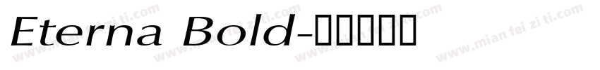 Eterna Bold字体转换